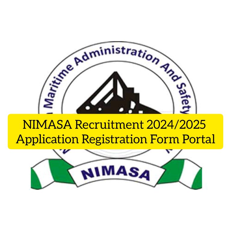 NIMASA Recruitment Application Registration Form Portal